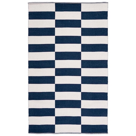 Safavieh 3 x 5 ft. Montauk Hand Woven Rectangle Area Rug Navy & Ivory MTK705N-3
